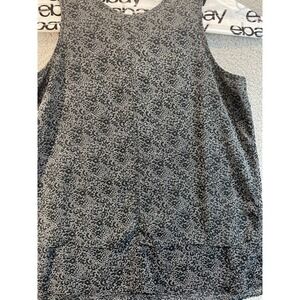 GAP  Geometric Sleeveless Black Casual‎ Shell Lightweight Top, Womens M